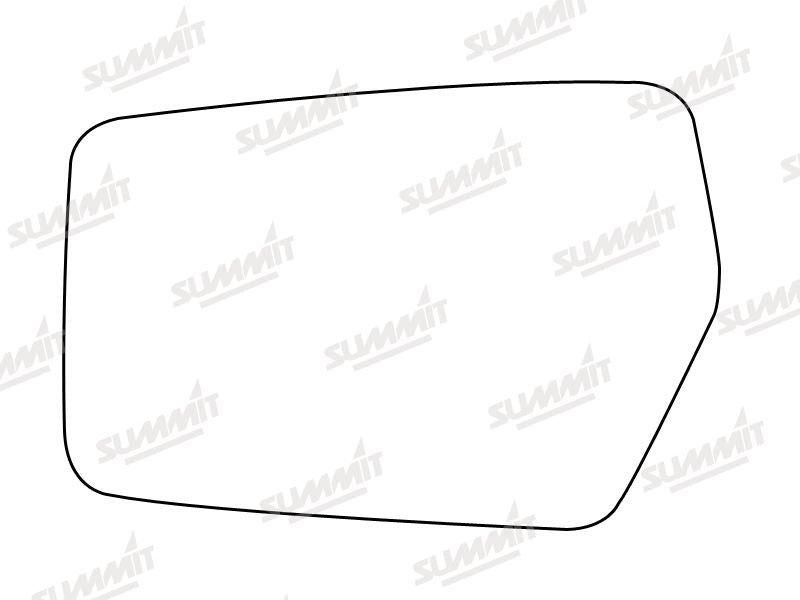Summit Stick-On Standard Mirror Glass fits Skoda Favourit RHS Summit - Bars 4 Cars