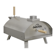 Dellonda Portable Wood-Fired Pizza Oven and Smoking Oven Stainless Steel Dellonda  - Dynamic Drive