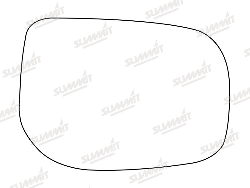 Summit Stick-On Standard Mirror Glass fits Toyota Auris 07 on RHS Summit - Bars 4 Cars
