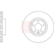Apec 2 x Vented Front Brake Discs DSK3492-x2