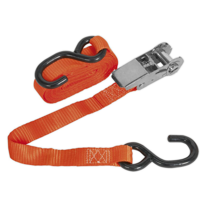 Sealey Ratchet Tie Down 25mm x 4.5m Poly Web 800kg Load Test TD0845S Sealey  - Dynamic Drive
