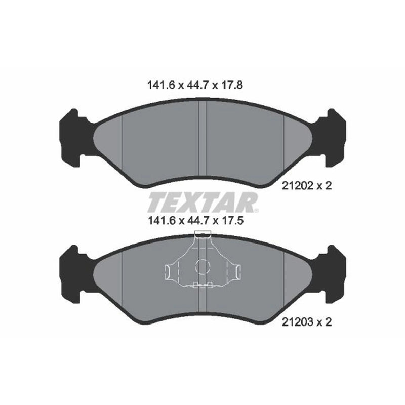 Textar Front Brake Pad Set 2120203