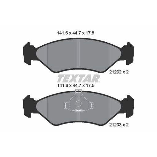 Textar Front Brake Pad Set 2120203