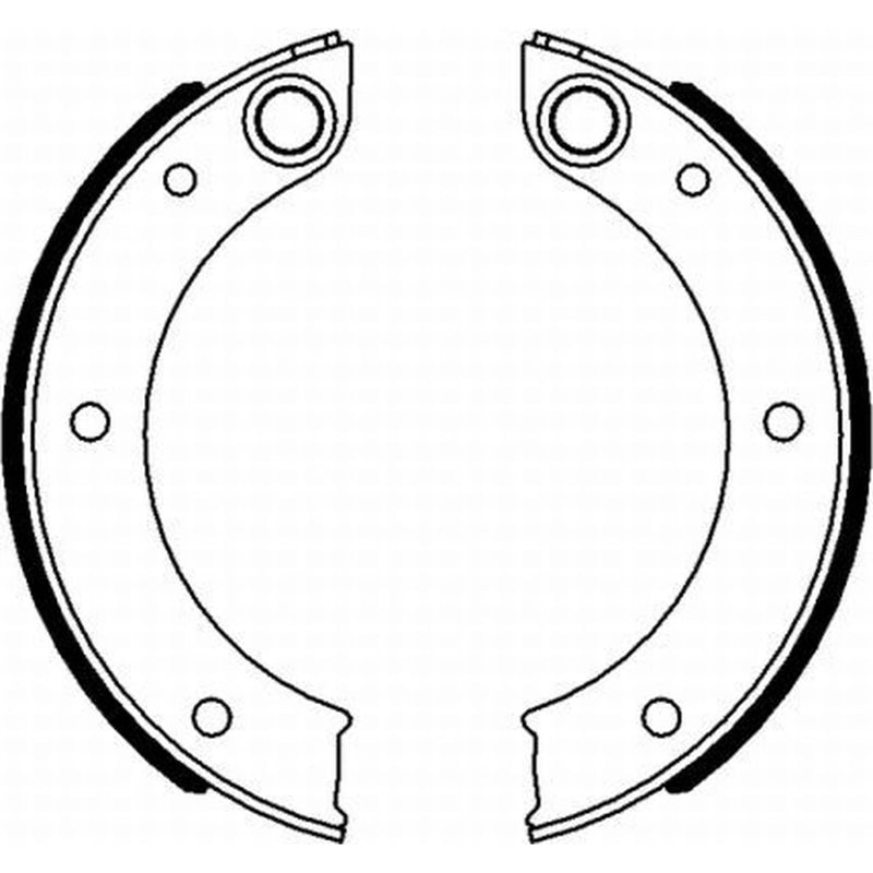 Mintex Parking Brake Shoe Set fits Porsche 911 1967-1990 2.0 2.2 2.3 2.7 3.0 3.2