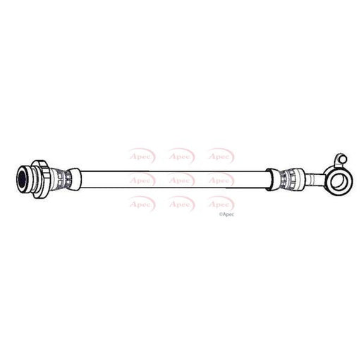 Apec Brake Hydraulic Hose Line Rear Left fits Nissan Qashqai II 2013-2015