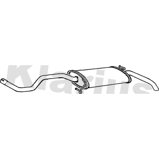 Klarius Box With Tail Pipe Rear fits Seat Cordoba 1994-2002 1.4