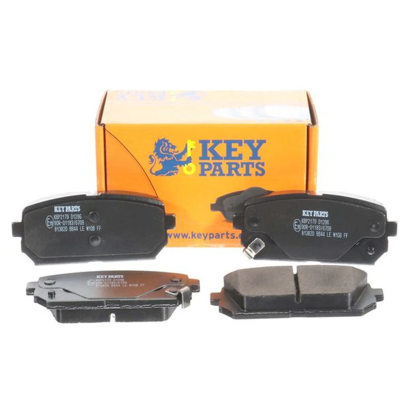 Key Parts 4 x Rear Brake Pad Set fits Kia Carens III 2006-2013 1.6 2.0