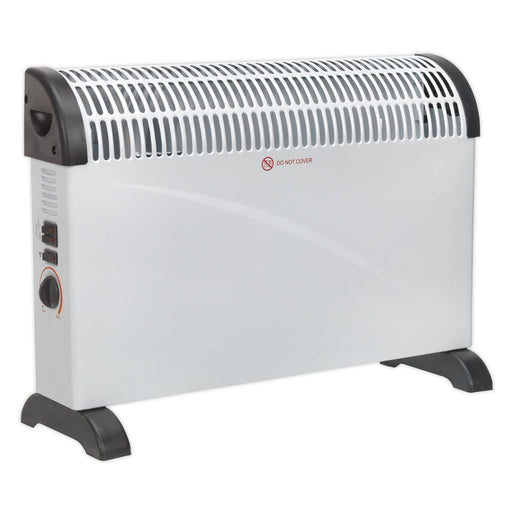 Sealey Convector Heater 2000W 3 Heat Settings Thermostat Turbo Fan CD2005T Sealey - Dynamic Drive