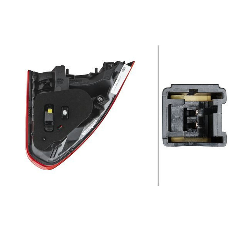Hella Tail Light / Lamp LED Right fits Peugeot 2008 I 2013-2019 1.2 1.4 1.5 1.6