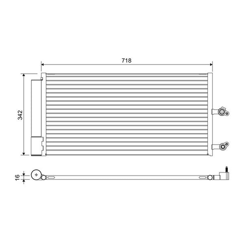 Valeo Air Conditioning Condenser 822644