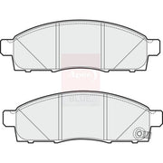 Apec Front Brake Pad Set fits Mitsubishi L200 / Triton 2005-2015 2.5
