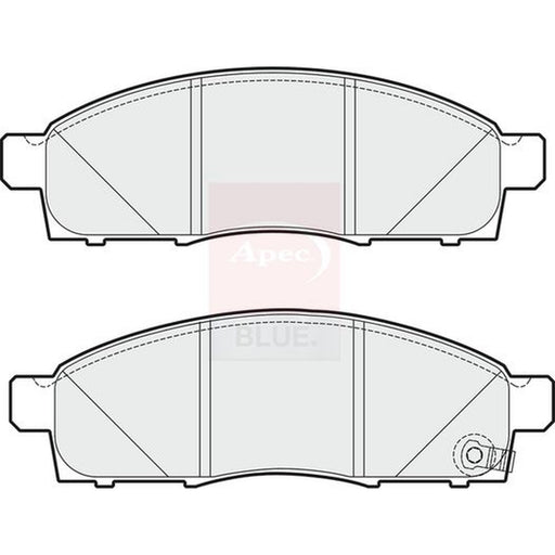 Apec Front Brake Pad Set fits Mitsubishi L200 / Triton 2005-2015 2.5