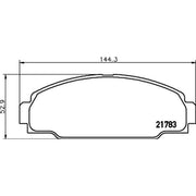 Mintex Front Brake Pad Set fits Toyota Dyna 150 Platform 1985-1988 1.8 2.0 2.4