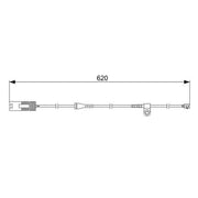 Bosch Brake Pad Wear Sensor Rear fits BMW 7 1994-2001