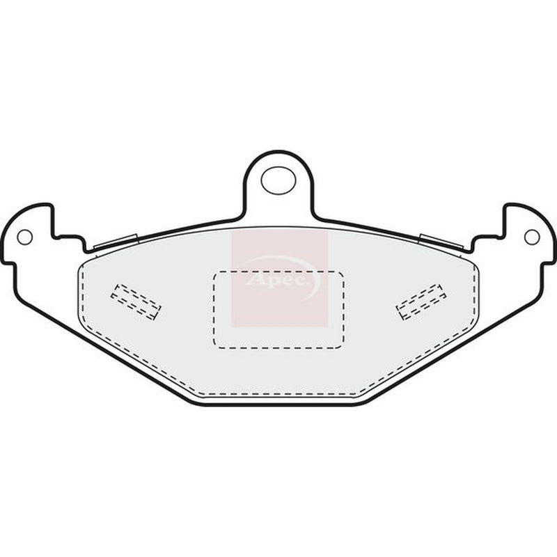 Apec Rear Brake Pad Set fits Lotus 2 Eleven 2007-2011 1.8
