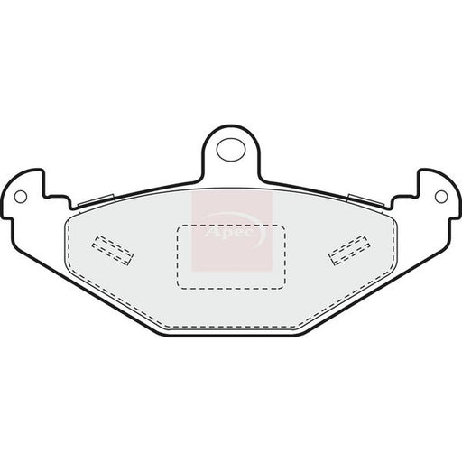 Apec Rear Brake Pad Set fits Lotus 2 Eleven 2007-2011 1.8