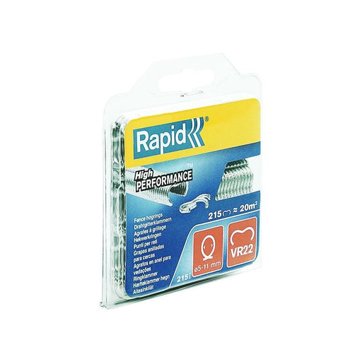 Rapid VR22 Fence Hog Rings Pack 215 Galvanised Rapid - NN4 Online