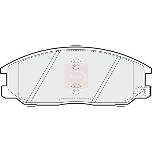 Apec Front Brake Vented Discs & Pads fits Hyundai Santa Fé I 2001-2006 2.0