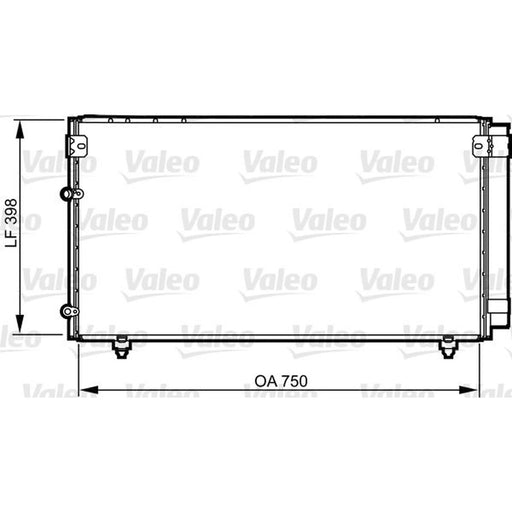 Valeo Air Conditioning Condenser 814207