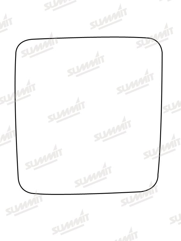 Summit Non-Heated Base Plate With Commercial Mirror Glass fits Vauxhall Combo C 02 to 12 RHS Summit - Bars 4 Cars
