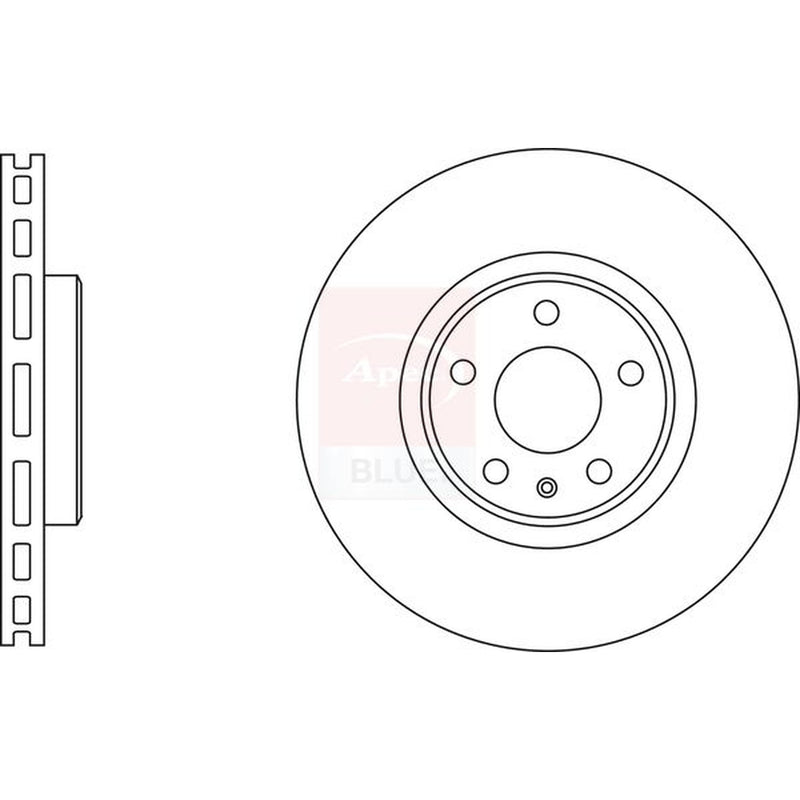 Apec Front Vented & Rear Vented Brake Discs & Pads fits Audi Q5 2009-2017 2.0