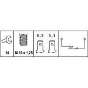 Hella Brake Light Switch fits Daihatsu Copen 2003-2012 0.7 1.3