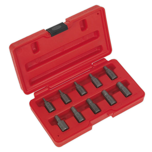 Sealey Multi-Spline Screw Extractor Set 10pc AK8181 Sealey - Dynamic Drive