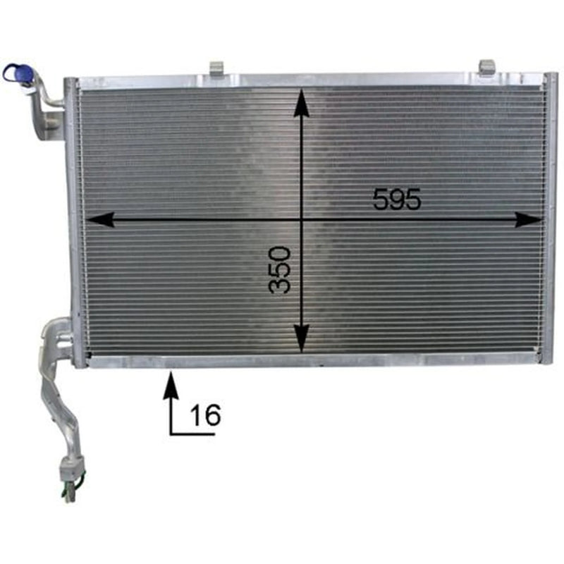 Mahle Air Conditioning Condenser fits Ford Fiesta VI 2013-2017 1.6