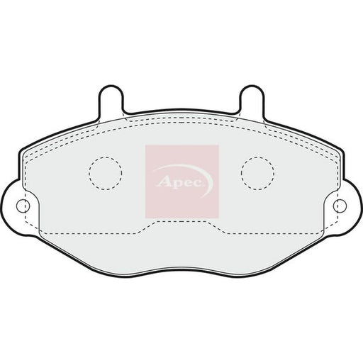 Apec Front Brake Pad Set PAD729