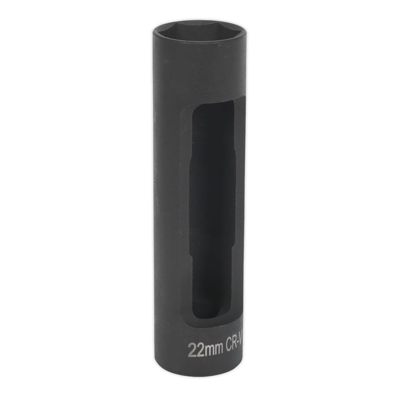Sealey Injector Socket 22 x 100mm 1/2"Sq Drive SX041 Sealey - Dynamic Drive