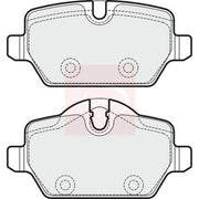 Apec Rear Brake Pad Set fits Mini Mini Countryman 2010-2016