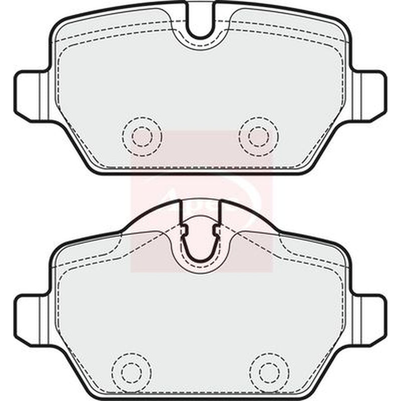 Apec Rear Brake Pad Set fits Mini Mini Countryman 2010-2016