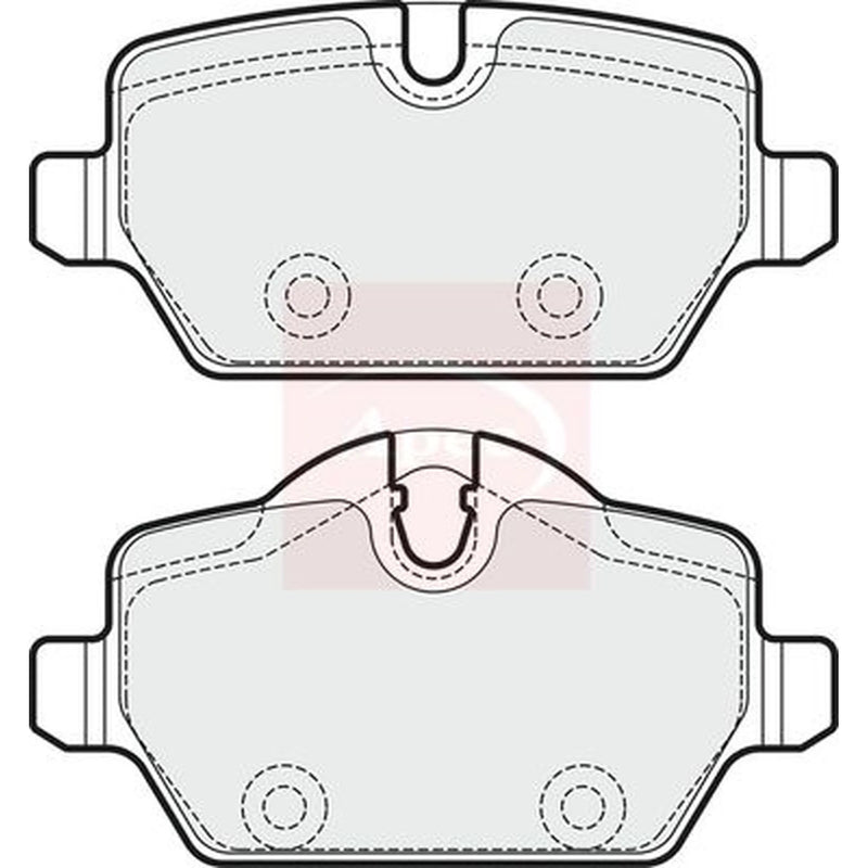 Apec Rear Brake Pad Set PAD1817