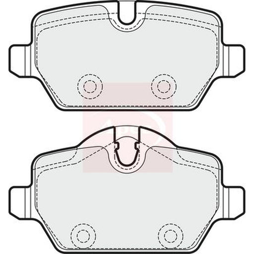 Apec Rear Brake Pad Set fits Mini Mini Countryman 2010-2016
