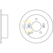 NAPA Rear Brake Solid Discs & Pads fits Kia Sportage II 2004-2010 2.0