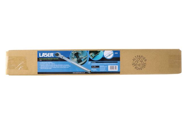 Laser Extendable Ratchet Handle 1"D Laser - Dynamic Drive