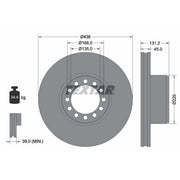Textar 2 x Internally Vented Brake Discs 93322600