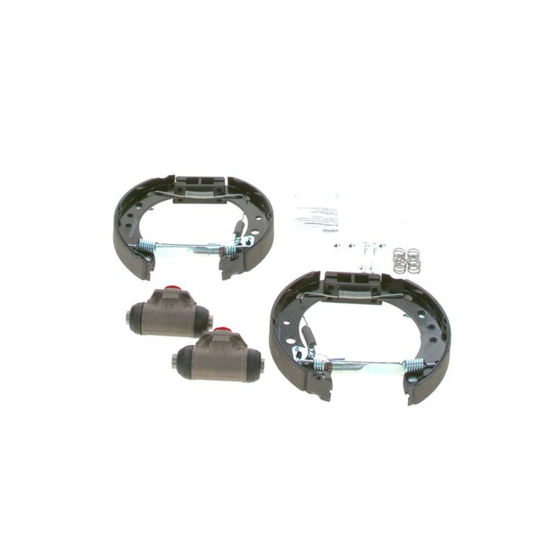 Bosch Brake Shoe Set Axle Kit fits Nissan Micra II 1992-2003 1.0 1.3 1.4