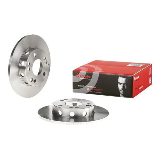 Brembo 2 x Solid Brake Discs fits Mercedes-Benz 190 1982-1993