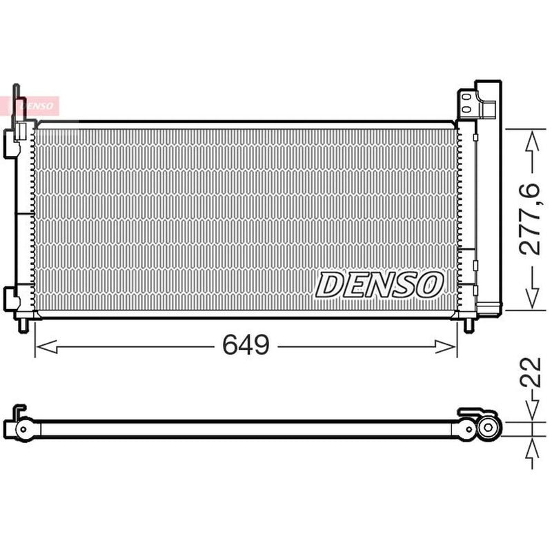 Denso Air Conditioning Condenser fits Lexus Nx 2014 on