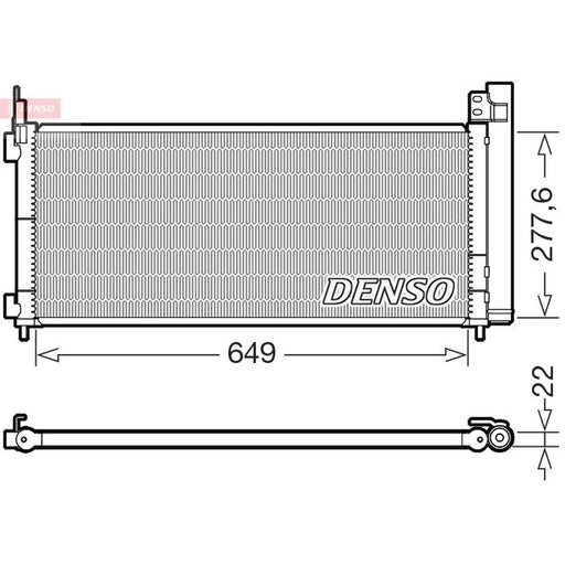 Denso Air Conditioning Condenser fits Lexus Nx 2014 on