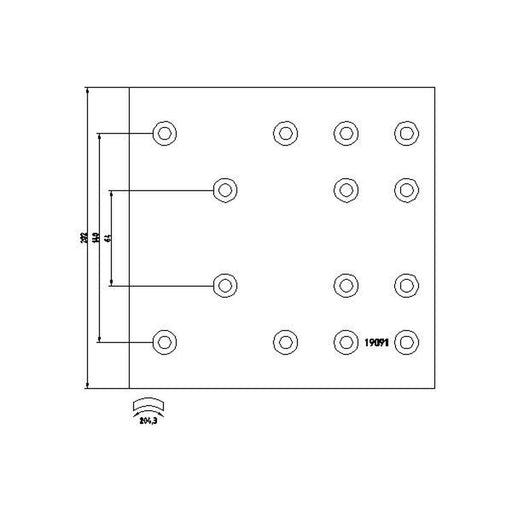 DON Don Cv Brake Lining Set fits Iveco Eurostar 1993-2002