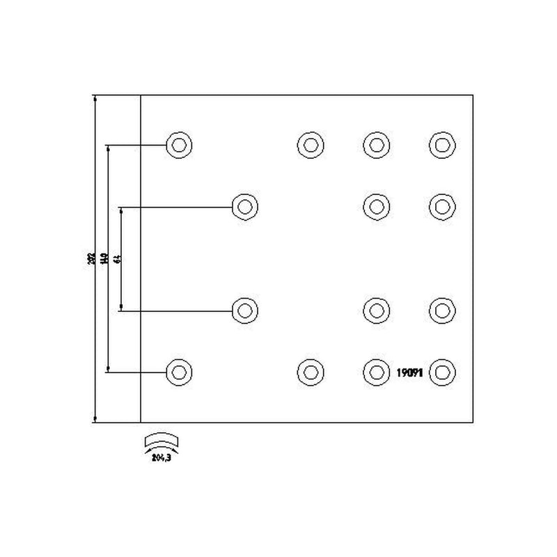 Textar Textar Cv Brake Lining Set 1909101