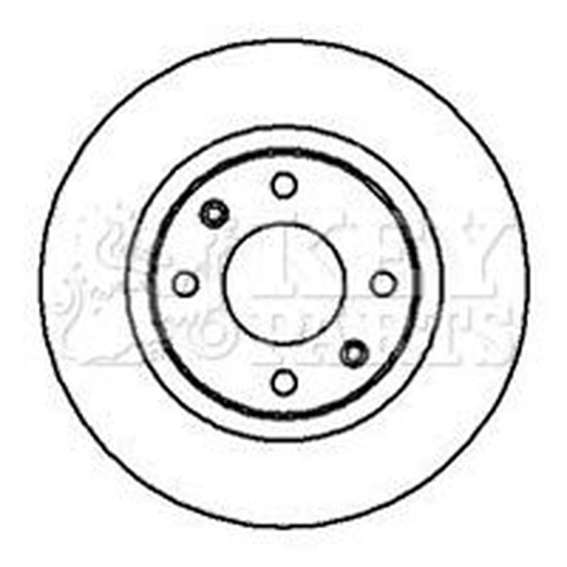 Key Parts Front Brake Vented Discs & Pads fits Citroën Xsara 1997-2005 1.4 1.6