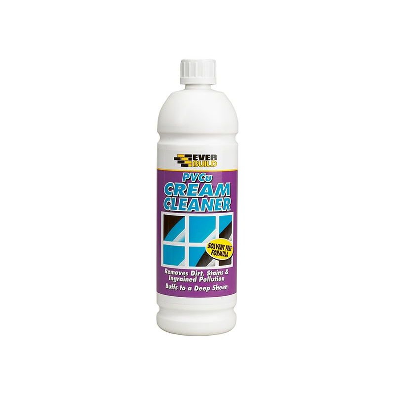 Everbuild Sika PVCu Cream Cleaner 1L Everbuild Sika - Dynamic Drive