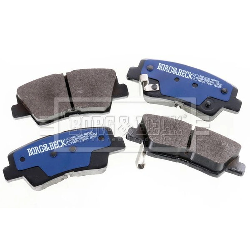 Borg & Beck Front & Rear Brake Discs & Pads fits Ssangyong Actyon Sports I