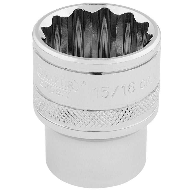 Draper HI-TORQ 12 Point Socket, 1/2" Sq. Dr., 15/16" 33724 Draper - Dynamic Drive