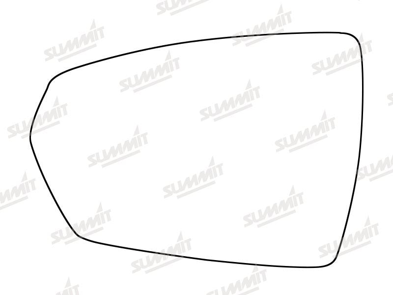 Summit Heated Base Plate With Standard Mirror Glass fits VW Polo 17 on LHS Summit - Bars 4 Cars