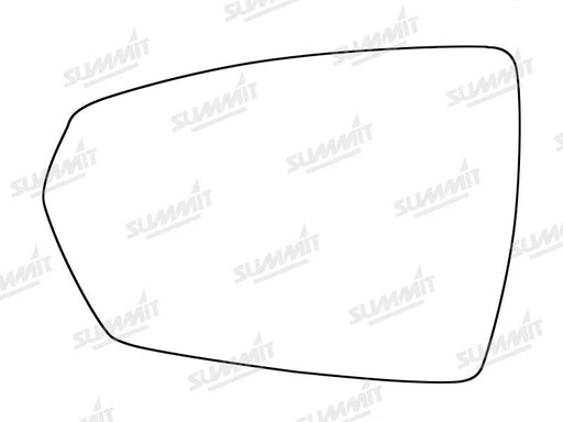Summit Heated Base Plate With Standard Mirror Glass fits VW Polo 17 on LHS Summit - Bars 4 Cars