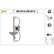 Valeo Electric Window Regulator Lifter Right Front 851013